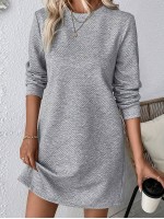  Casual Regular Fit Long Sleeve Dress