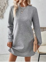  Casual Regular Fit Long Sleeve Dress