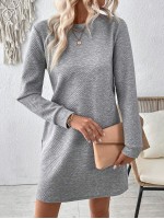  Casual Regular Fit Long Sleeve Dress