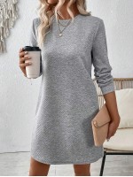  Casual Regular Fit Long Sleeve Dress