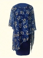 Chiffon Printed 2 In 1 Dress