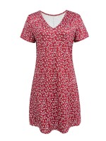 Spring Summer Casual Vacation Style Versatile Floral Print Women Dress For Ladies